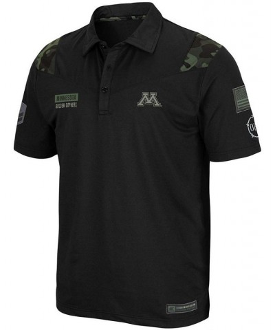 Men's Black Minnesota Golden Gophers OHT Military Inspired Appreciation Sierra Polo $28.20 Polo Shirts