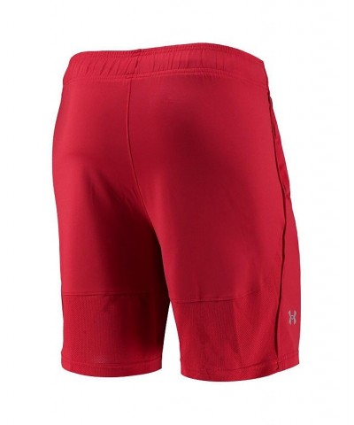 Men's Red Wisconsin Badgers Mesh Raid Performance Shorts $30.73 Shorts