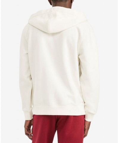 Men's New Essentials Full Zip Hoodie White $35.55 Sweatshirt