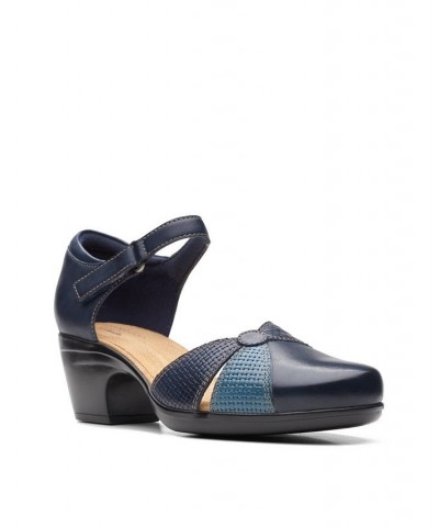 Women's Collection Emily Rae Sandals Blue $47.25 Shoes