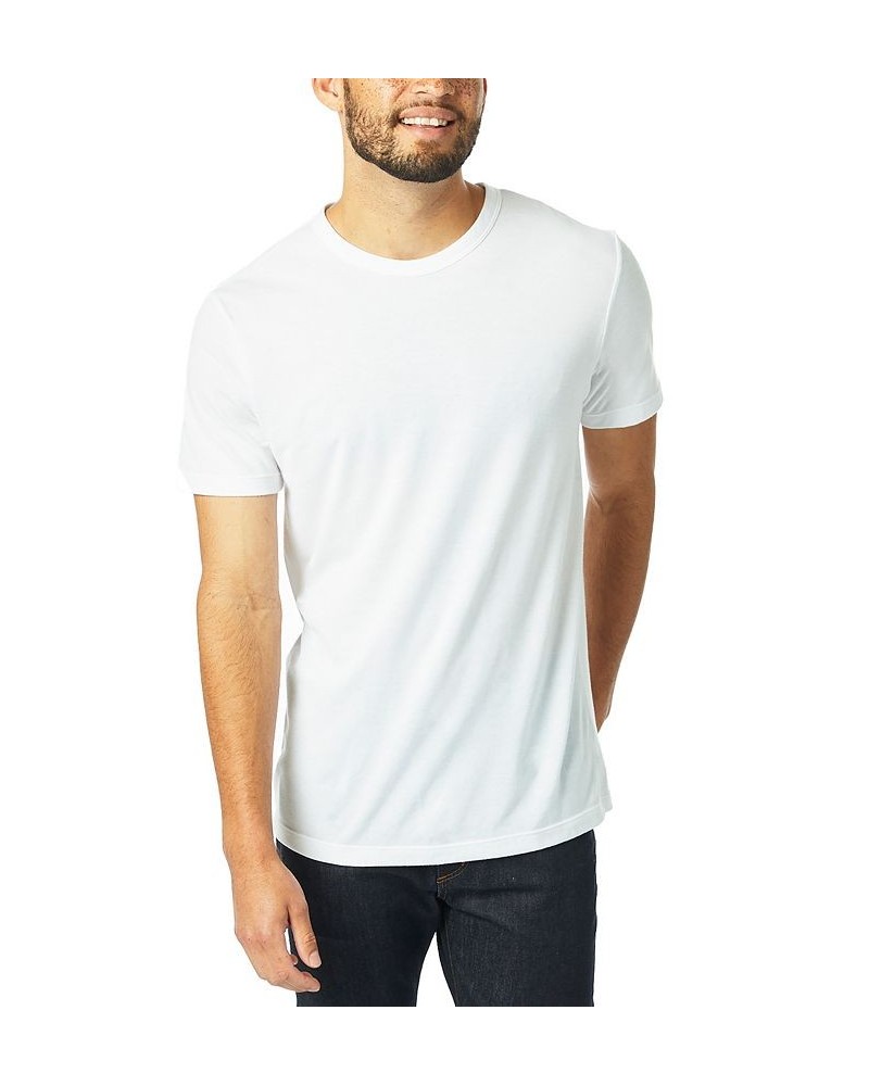 Men's Modal Tri-Blend Crewneck T-shirt White $17.63 T-Shirts