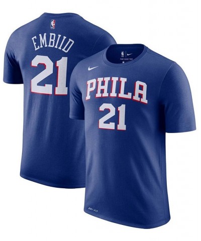 Men's Joel Embiid Royal Philadelphia 76Ers Player Name & Number Performance T-shirt $24.29 T-Shirts