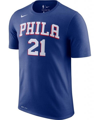 Men's Joel Embiid Royal Philadelphia 76Ers Player Name & Number Performance T-shirt $24.29 T-Shirts