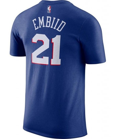 Men's Joel Embiid Royal Philadelphia 76Ers Player Name & Number Performance T-shirt $24.29 T-Shirts