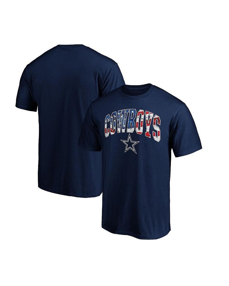 Men's Branded Navy Dallas Cowboys Banner Wave T-shirt $16.42 T-Shirts