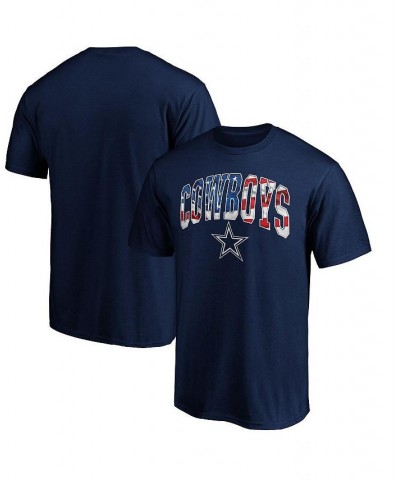 Men's Branded Navy Dallas Cowboys Banner Wave T-shirt $16.42 T-Shirts