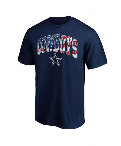 Men's Branded Navy Dallas Cowboys Banner Wave T-shirt $16.42 T-Shirts