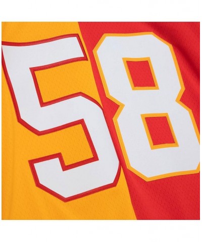 Men's Derrick Thomas Red, Gold Kansas City Chiefs 1994 Split Legacy Replica Jersey $85.10 Jersey