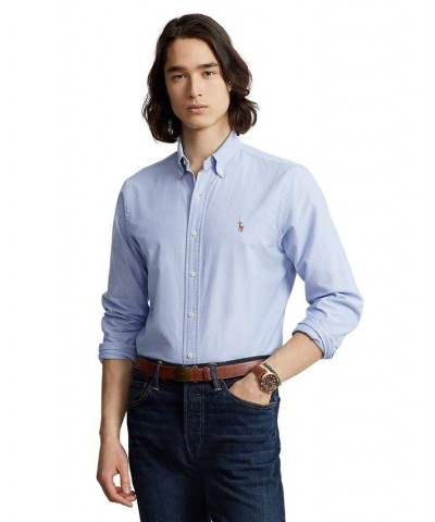 Men's Signature Oxford Shirt, Regular and Big & Tall Blue $40.50 Dress Shirts