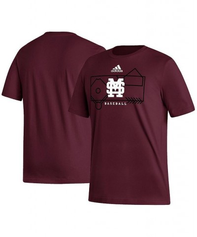 Men's Maroon Mississippi State Bulldogs Locker Lines Baseball Fresh T-shirt $16.80 T-Shirts