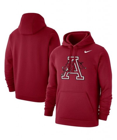 Men's Cardinal Arkansas Razorbacks Vintage-Like Logo Pullover Hoodie $35.70 Sweatshirt