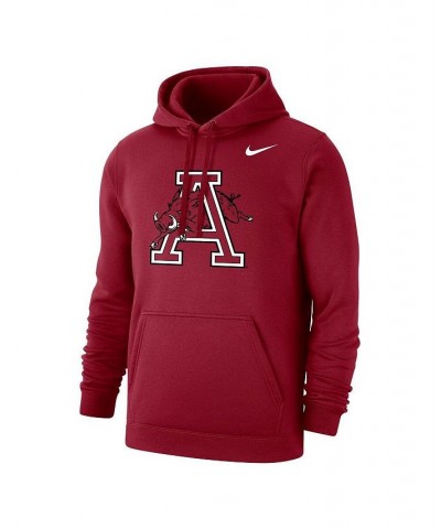 Men's Cardinal Arkansas Razorbacks Vintage-Like Logo Pullover Hoodie $35.70 Sweatshirt