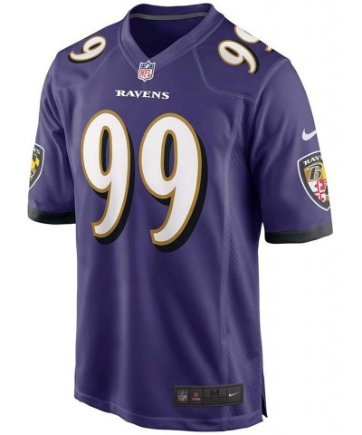 Men's Odafe Oweh Purple Baltimore Ravens 2021 NFL Draft First Round Pick Game Jersey $37.45 Jersey