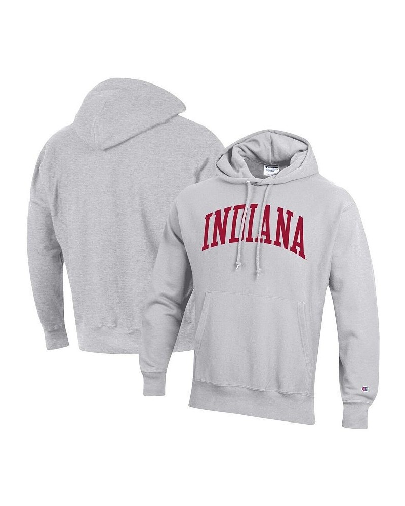 Men's Heathered Gray Indiana Hoosiers Big and Tall Reverse Weave Fleece Pullover Hoodie Sweatshirt $37.80 Sweatshirt