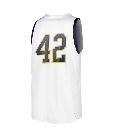 Men's 42 White Notre Dame Fighting Irish Replica Basketball Jersey $46.20 Jersey