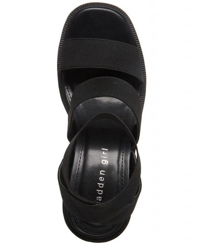 Women's Temple Lug Sole City Sandals Black $36.57 Shoes